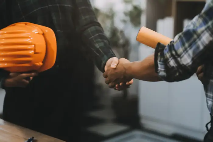 Handshake between professionals
