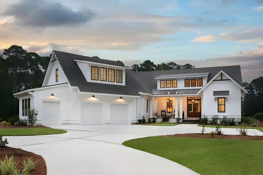 Custom concrete driveway for central Florida home